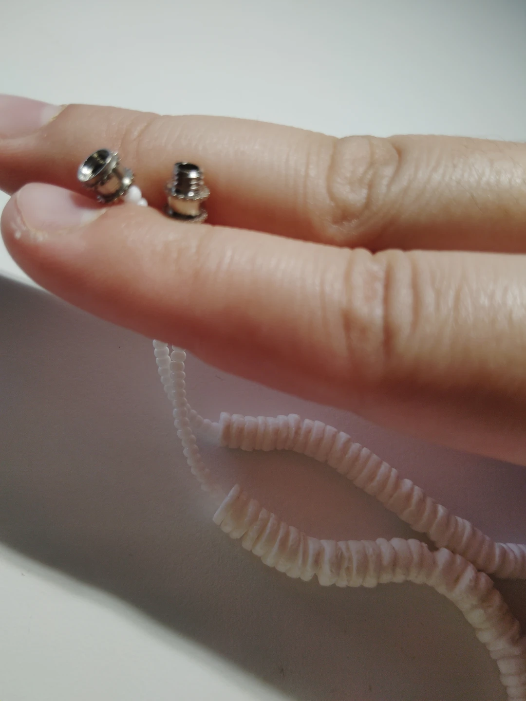 Natural shell beads necklace unisex - photo 4