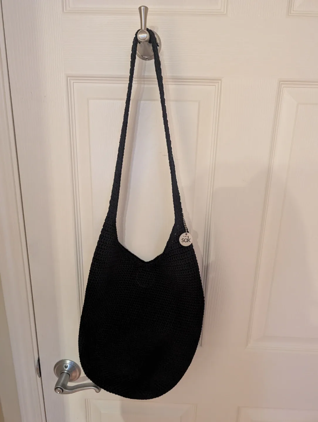 The Sak Crochet Shoulder Bag - Black