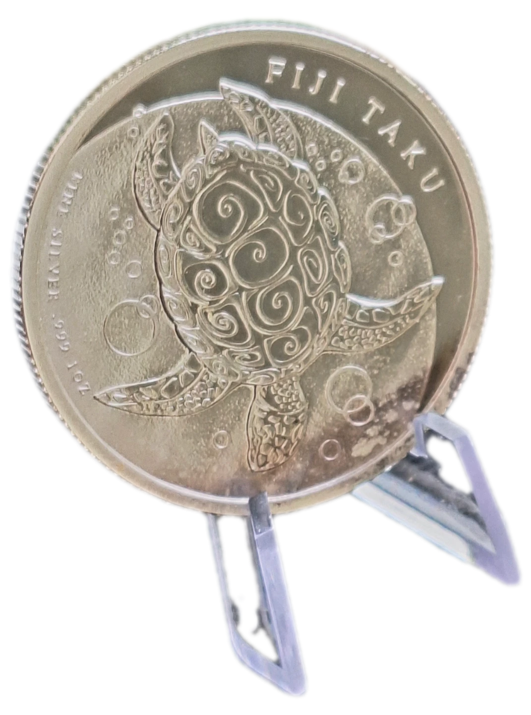 1oz FIJI TAKU (Turtle) .999 Silver Bullion - photo 4