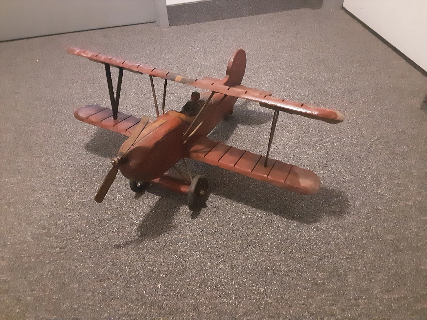 Wooden Biplane Model