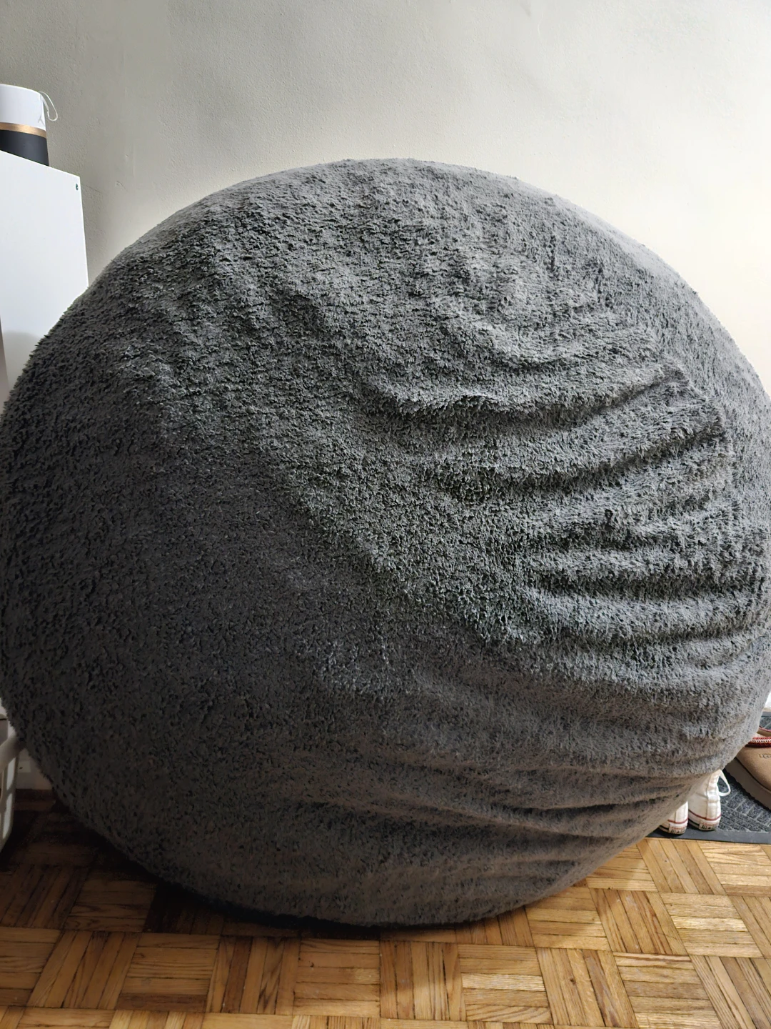 Large Grey Bean Bag Chair