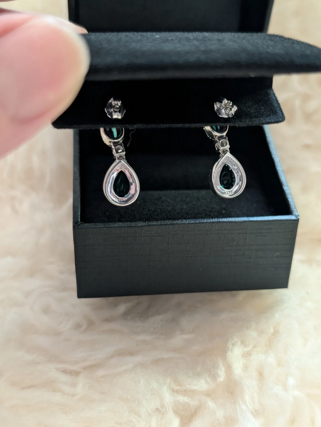 Peoples Jewellers Emerald & Sapphire Drop Earrings - photo 3