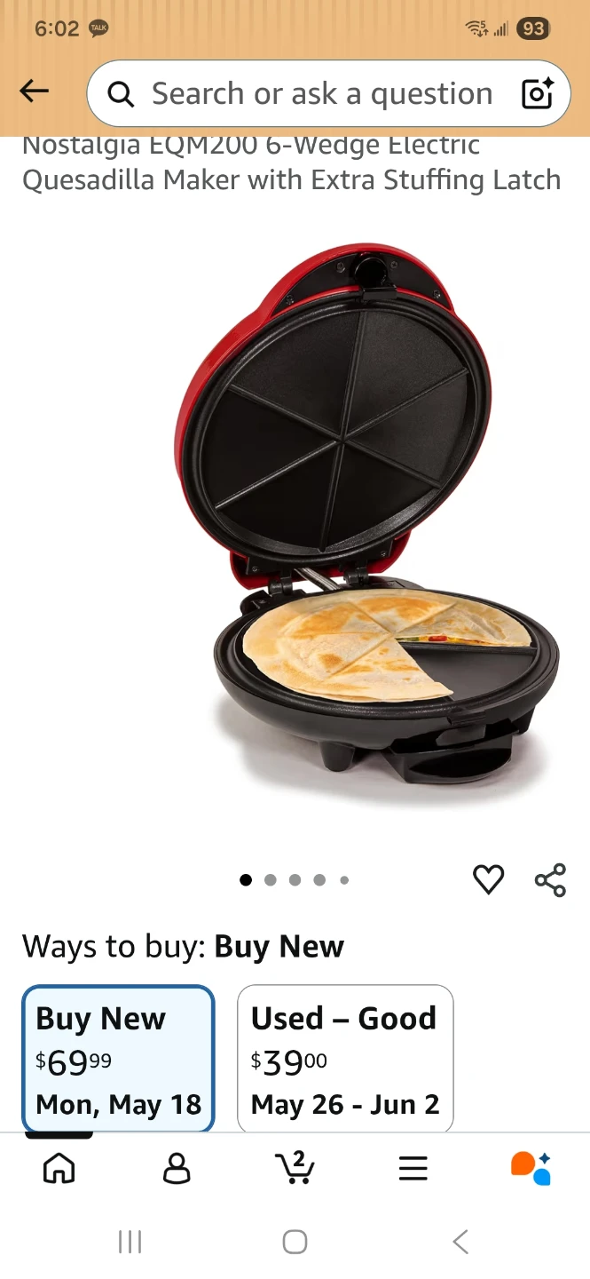 Nostalgia Electric Quesadilla Maker