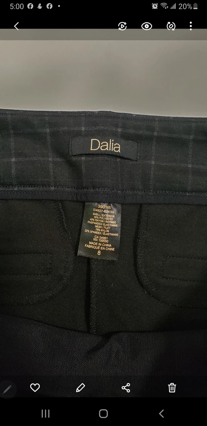 Brand new Dalia Women's Elegant Black Pants - photo 3