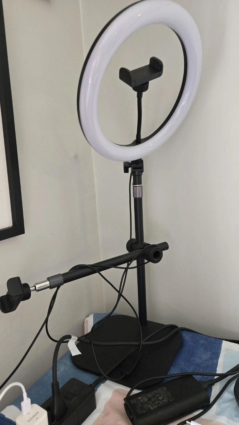 Ring Light with Phone Mount and Microphone Arm - photo 2