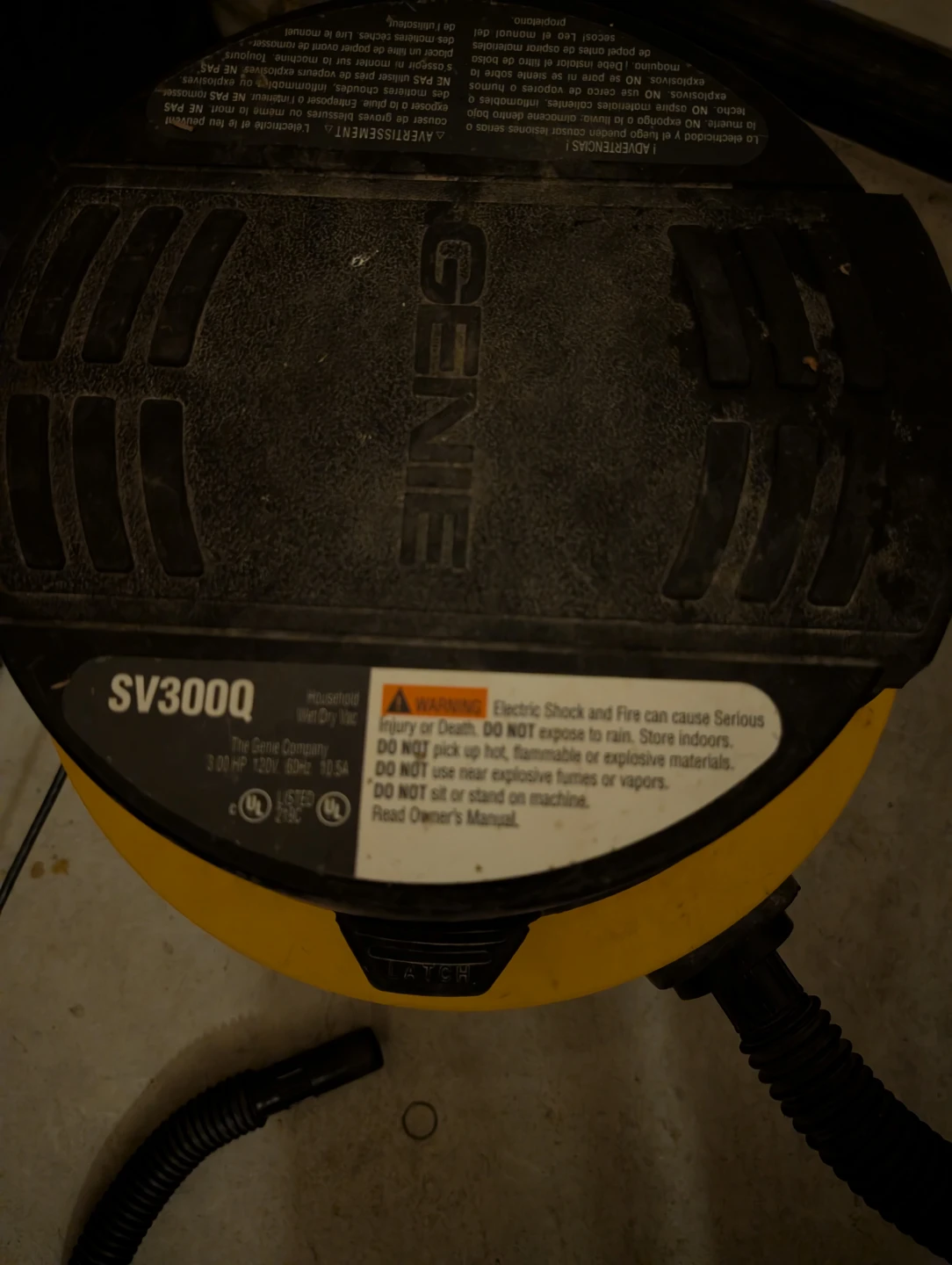 Genie 10 Gallon Wet/Dry Vac SV300Q - photo 2