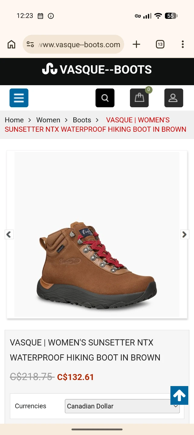 Vasque Women's Sunsetter NTX Waterproof Hiking Boots - Brown - photo 4
