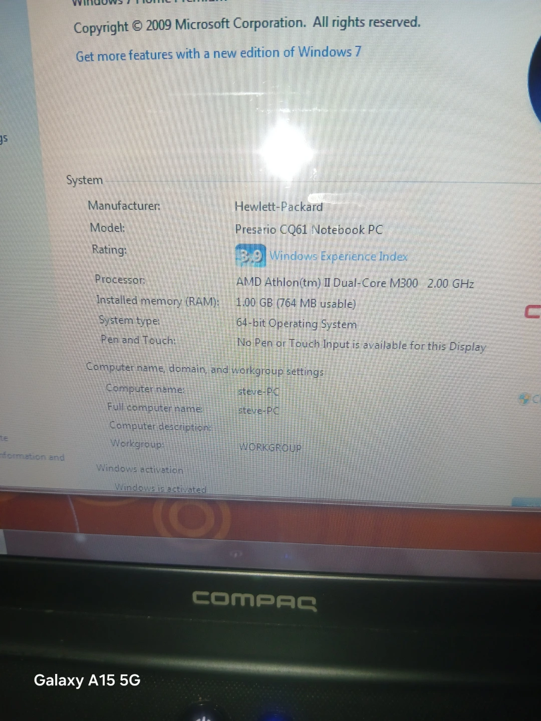 HP Presario CQ61 Notebook PC - photo 2