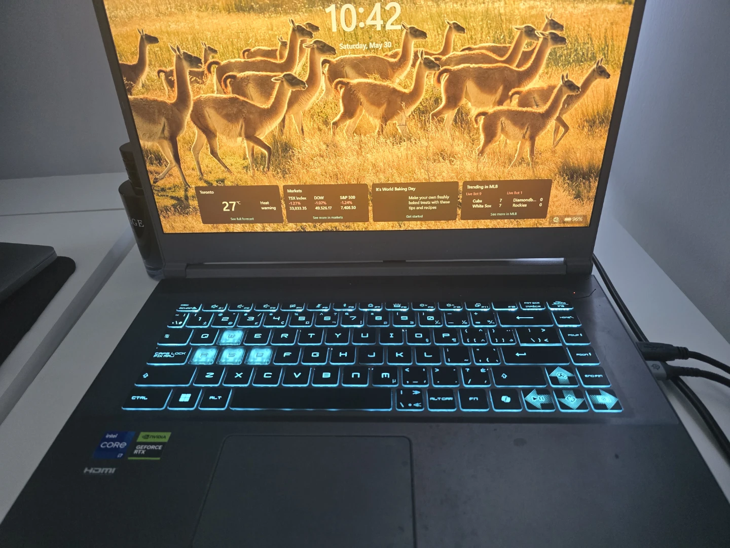 MSI thin 15 gaming laptop     Open to Offers