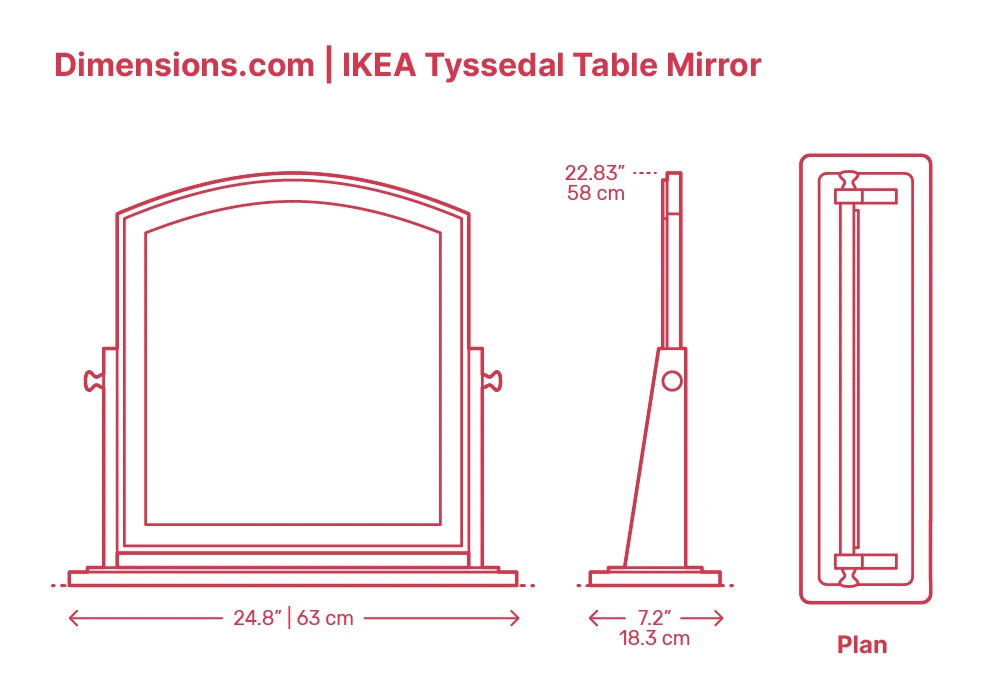 IKEA Tyssedal Mirror White - photo 2