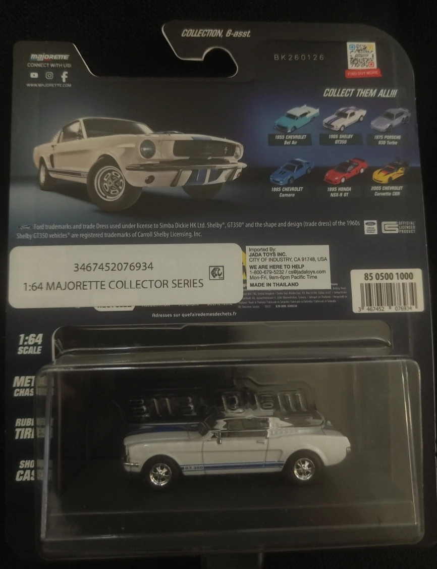 Majorette Collection Series 1965 Shelby GT350 Wave 1 Premium. - photo 2