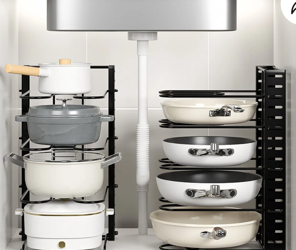 Brand New Pot/Pot Cover Rack (Adjustable 5 Levels) - photo 3