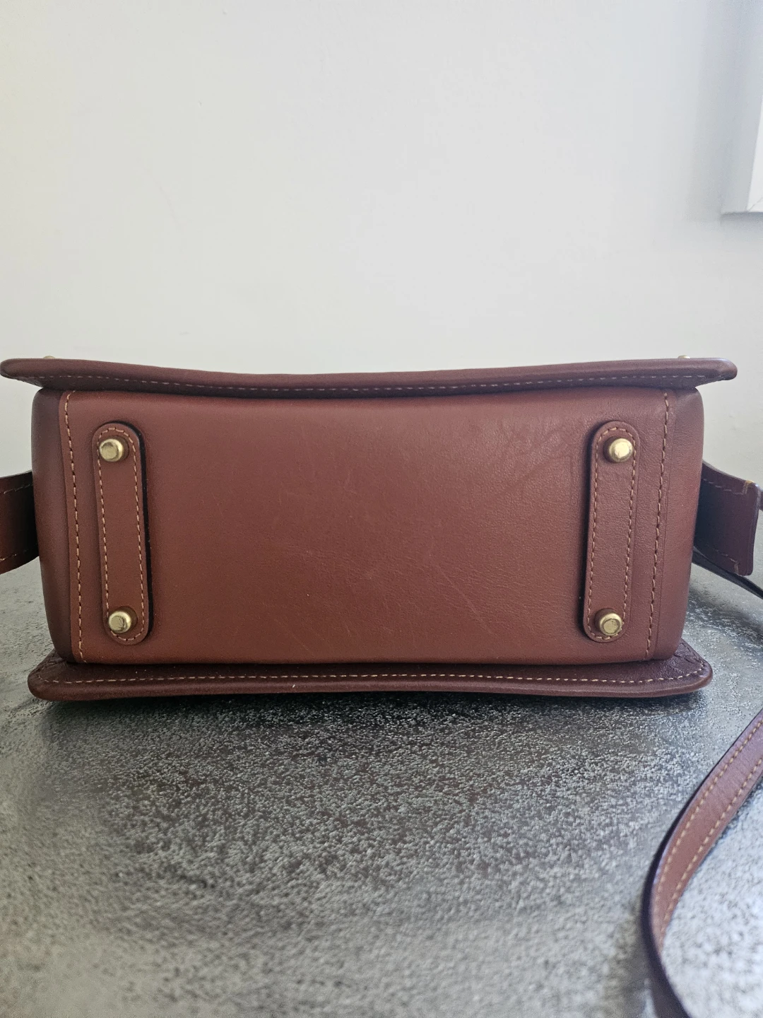 Coach Brown Leather & Signature Canvas Top Handle Bag - photo 2