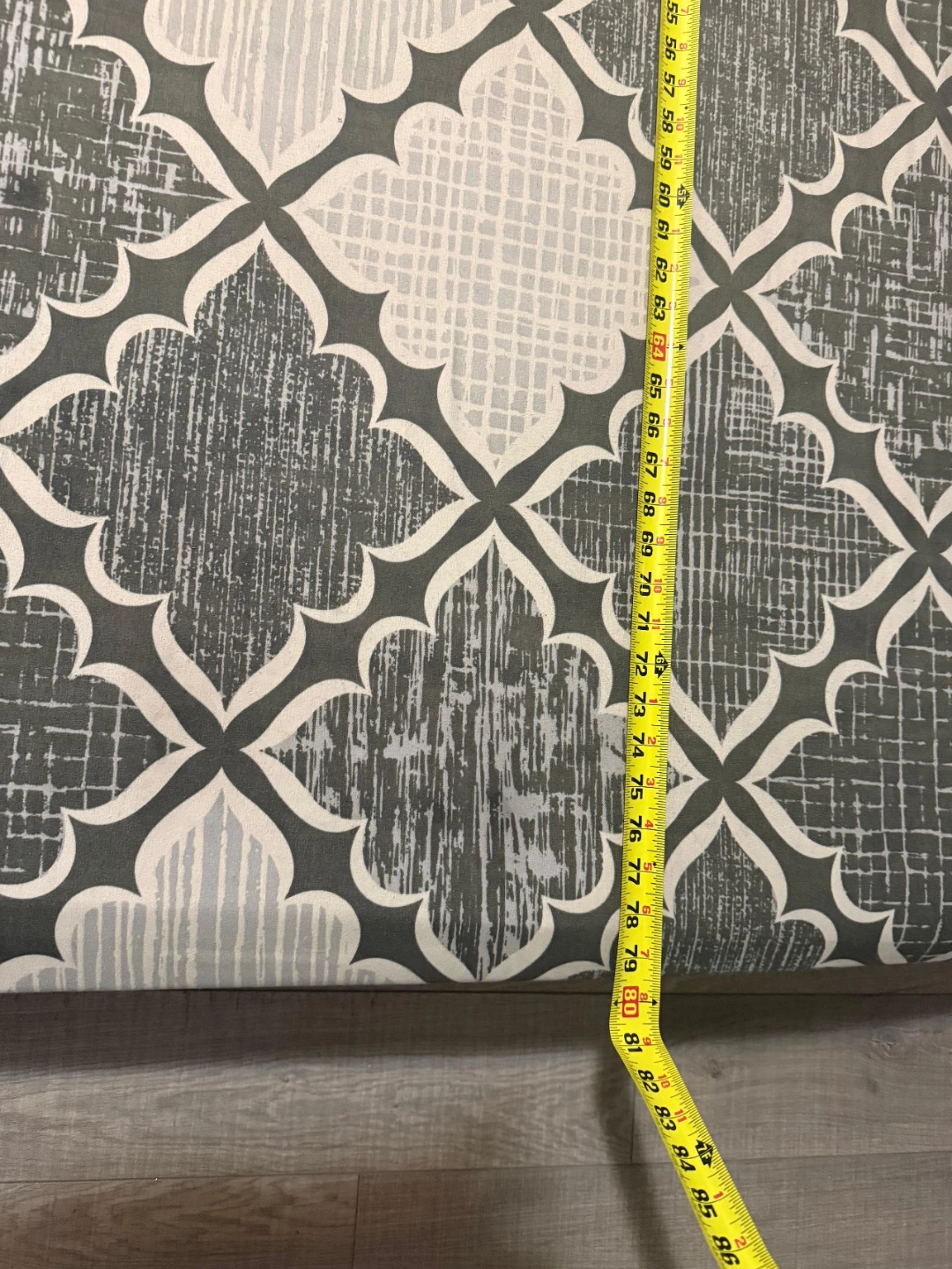 Grey and White Patterned Mattress Topper - photo 2