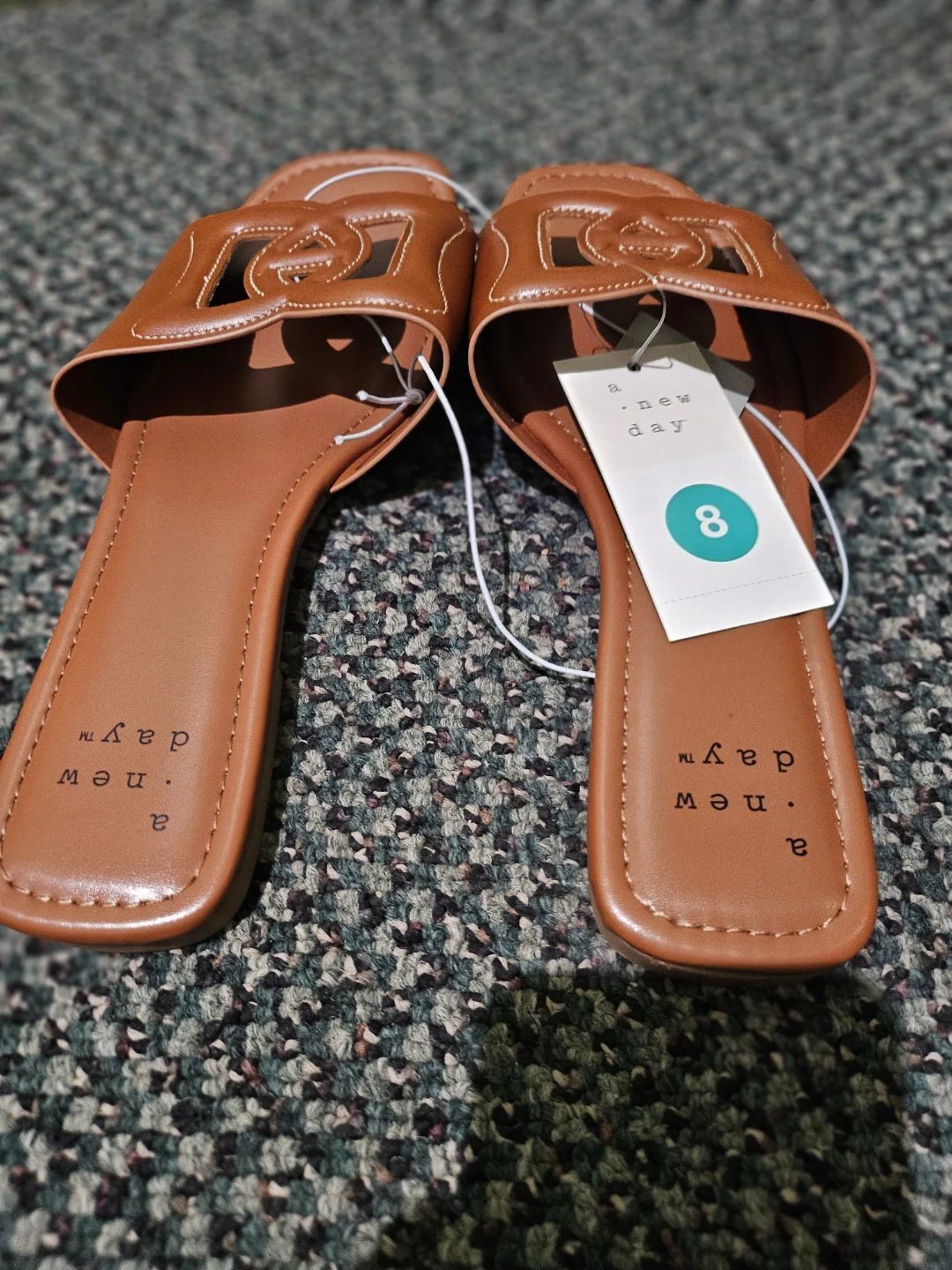 A New Day Women's Slides Size 8 Brown - photo 2