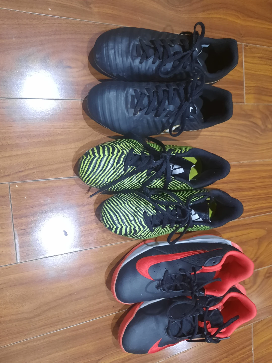 Assorted Athletic Shoes: Nike, Adidas