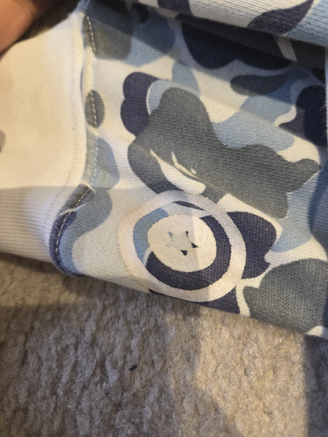 Light blue BAPE hoodie - photo 5