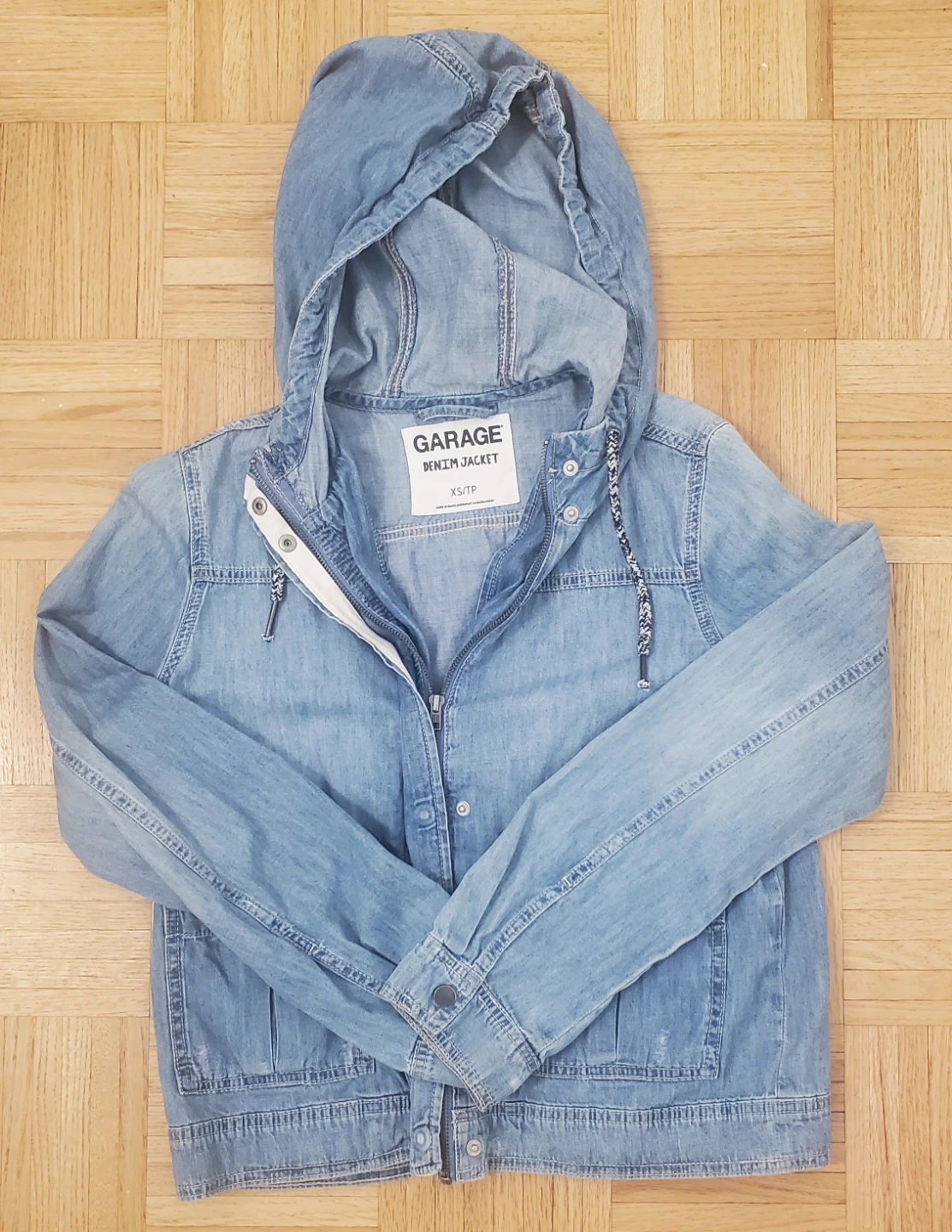 GARAGE Denim Jacket with Hood XS/TP