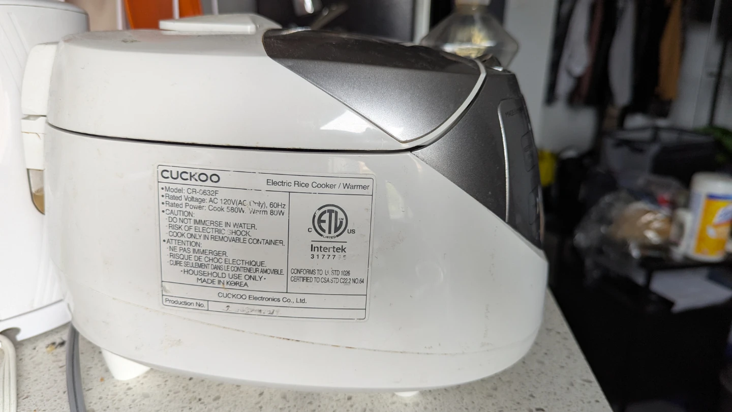 CUCKOO Electric Rice Cooker & Warmer CR-0632F - photo 2