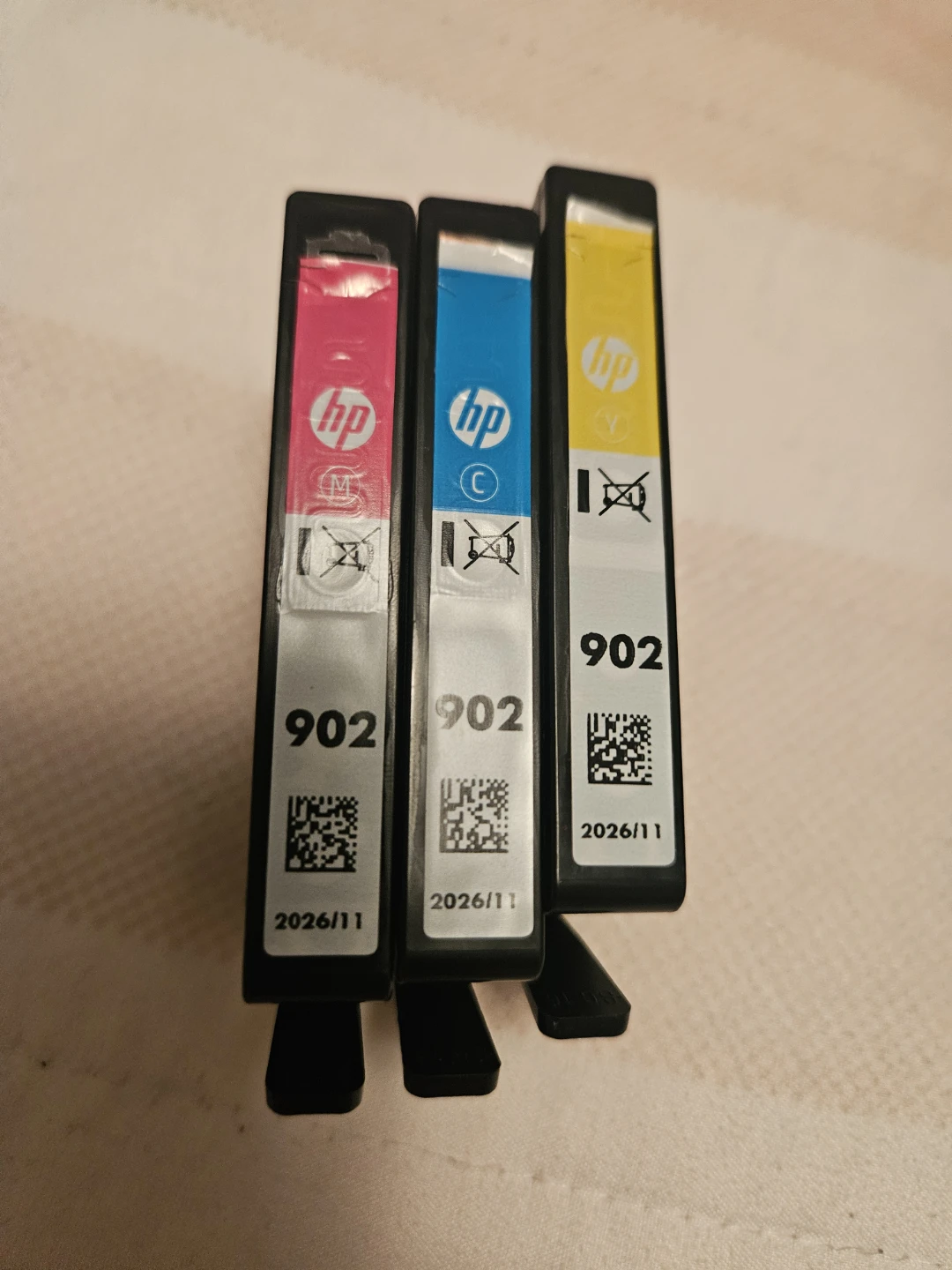 HP 902 Ink Cartridges - Cyan, Magenta, Yellow