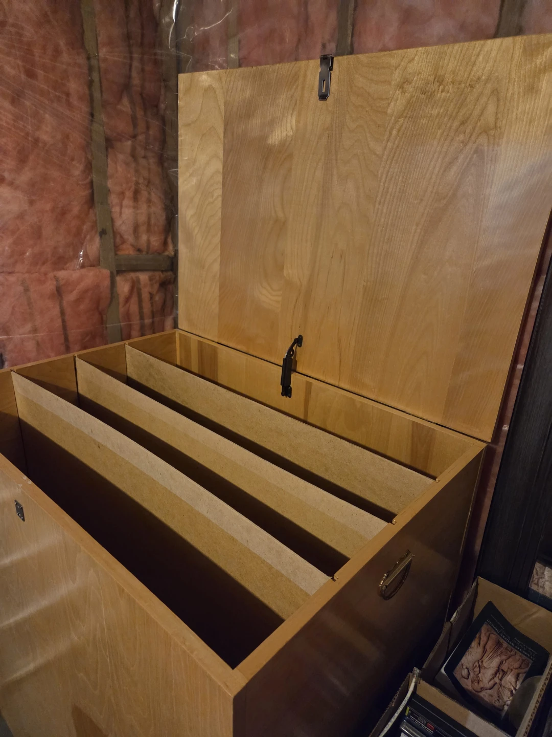 Birch Wooden Storage Box with Dividers - photo 2
