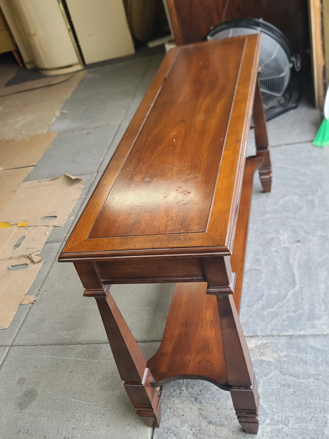 Wooden Console Table with Shelf - photo 5