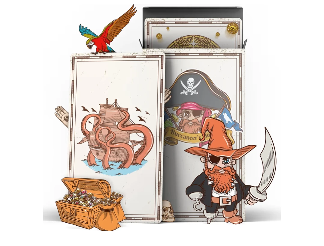 Brand new curse of the forbidden treasure card game for kids