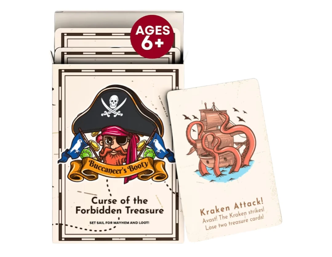 Brand new curse of the forbidden treasure card game for kids - photo 3