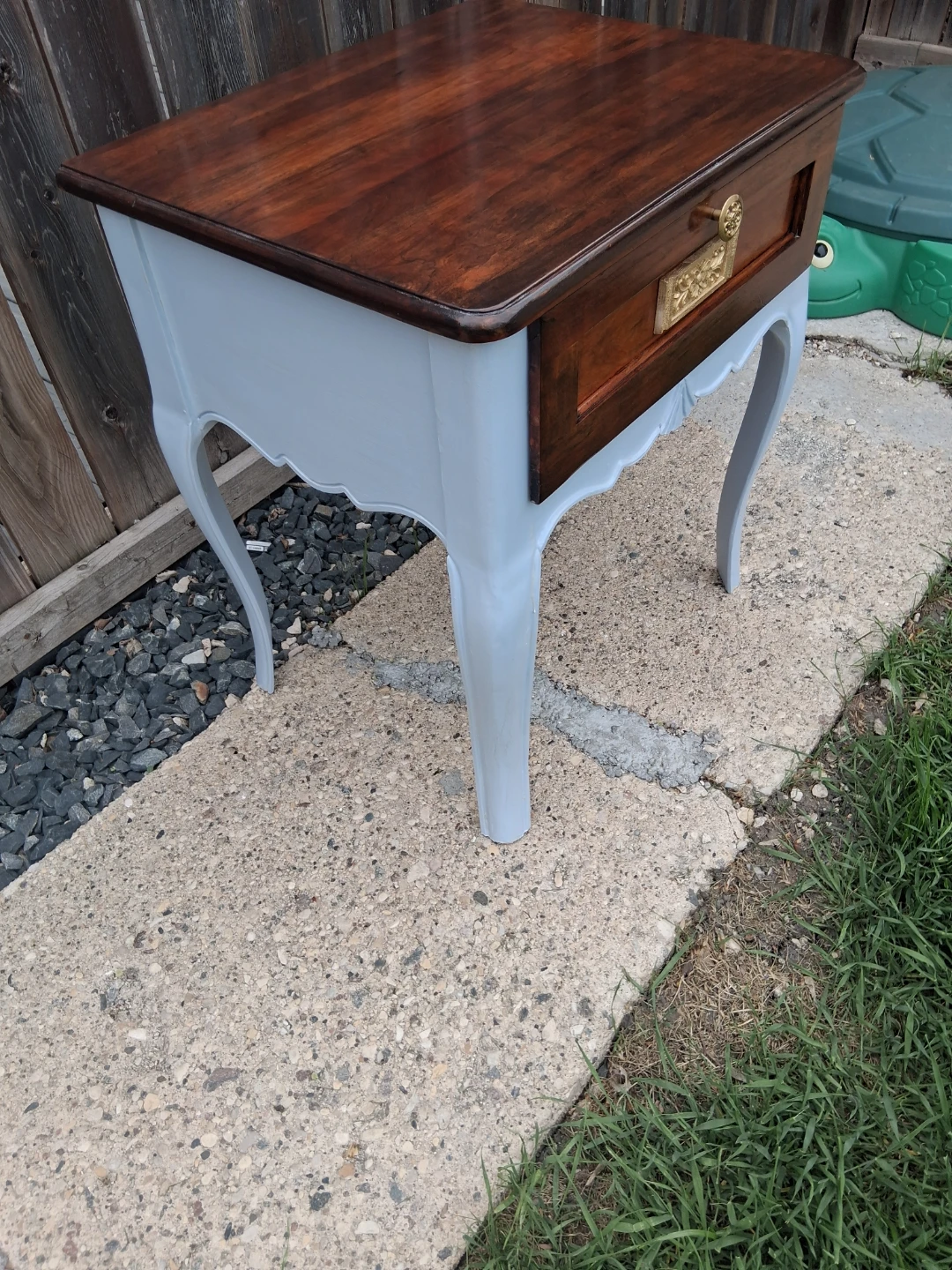 Vintage Side Table with Drawer - photo 2