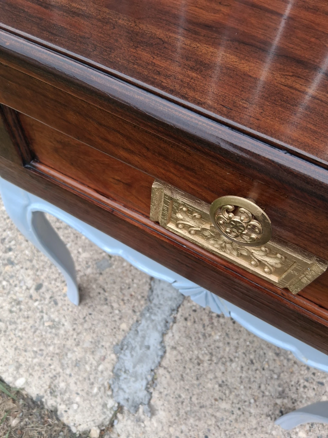 Vintage Side Table with Drawer - photo 3