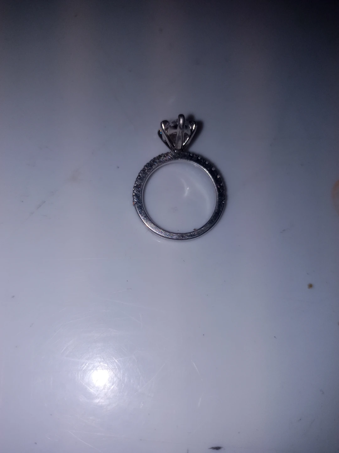 Marquise Shaped Synthetic Stone Ring - Size 3 - photo 4