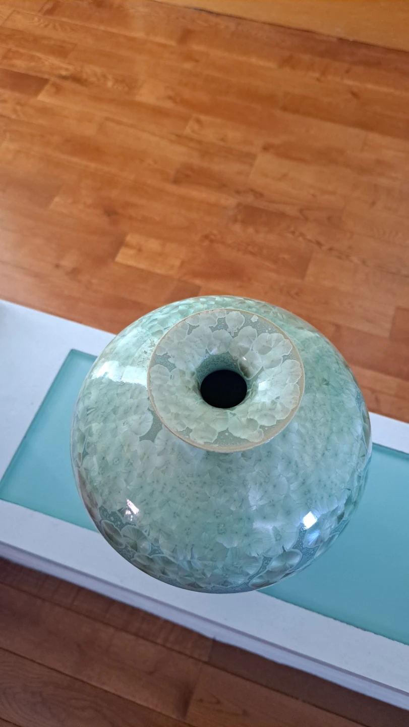 New Chinese Crystalline Glaze Vase - photo 5