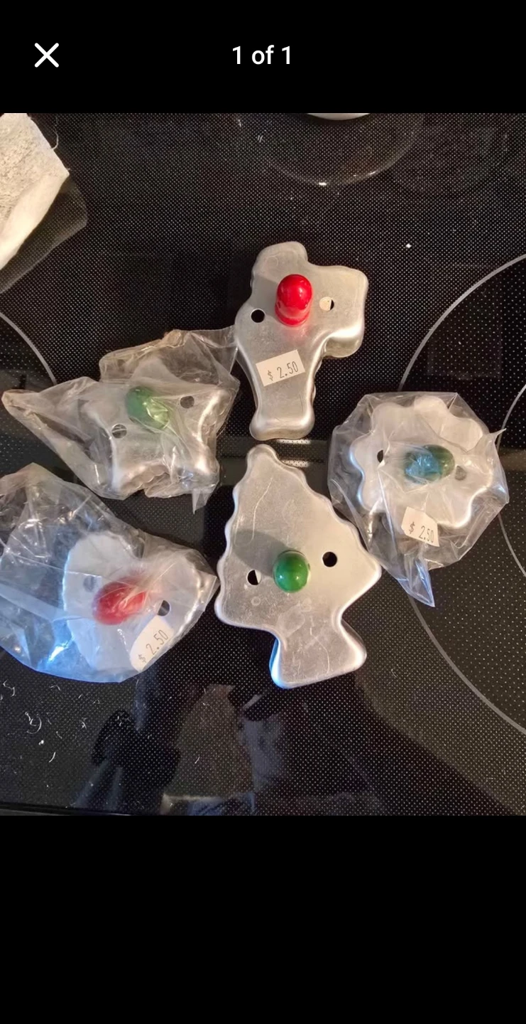 Set of 5 Christmas Cookie Cutters