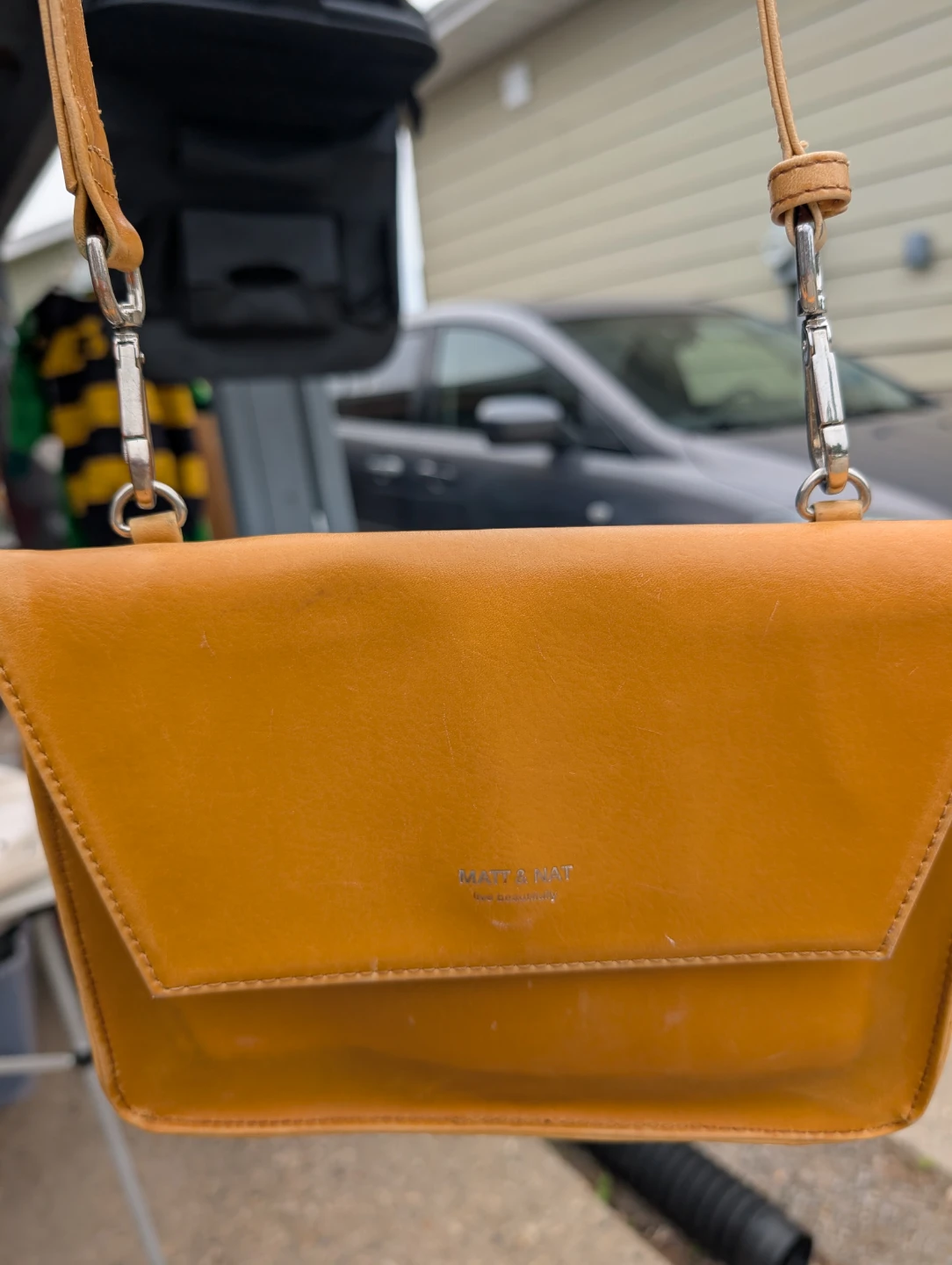 Matt & Nat Mustard Yellow Clutch/Crossbody Bag