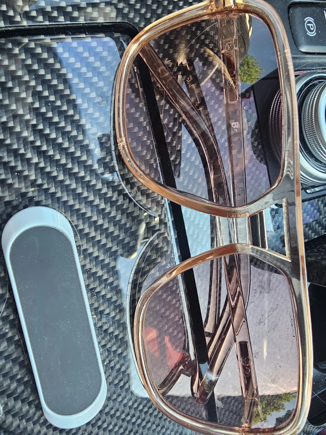 Light Pink Aviator Sunglasses