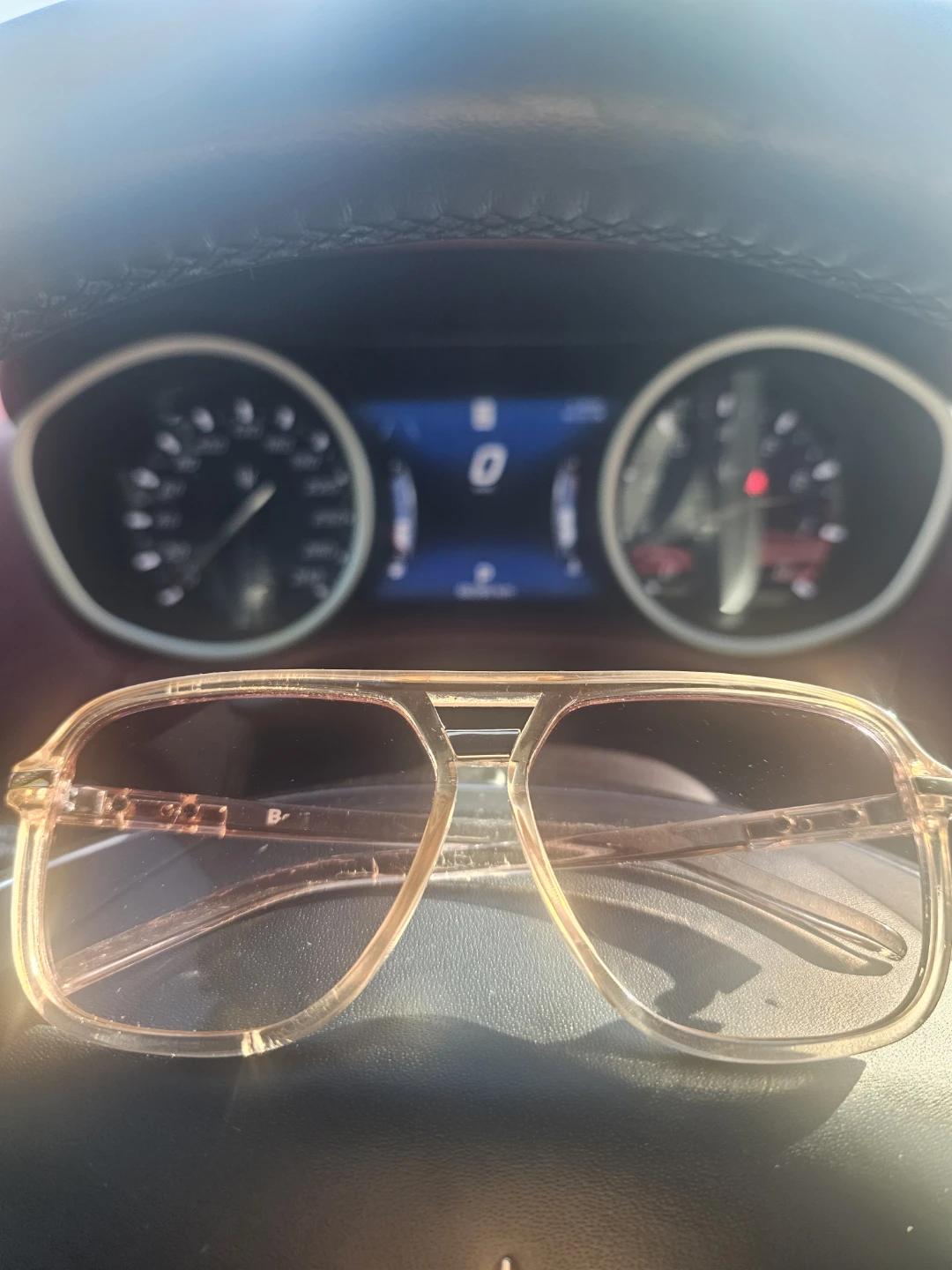 Light Pink Aviator Sunglasses - photo 2