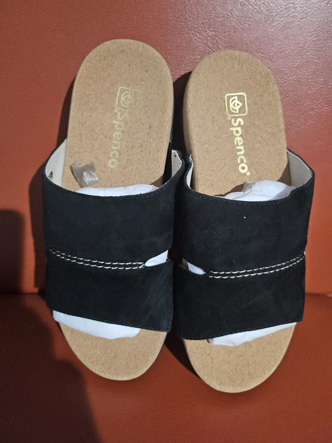 Spenco Women's Black Suede Slide Sandals - photo 2