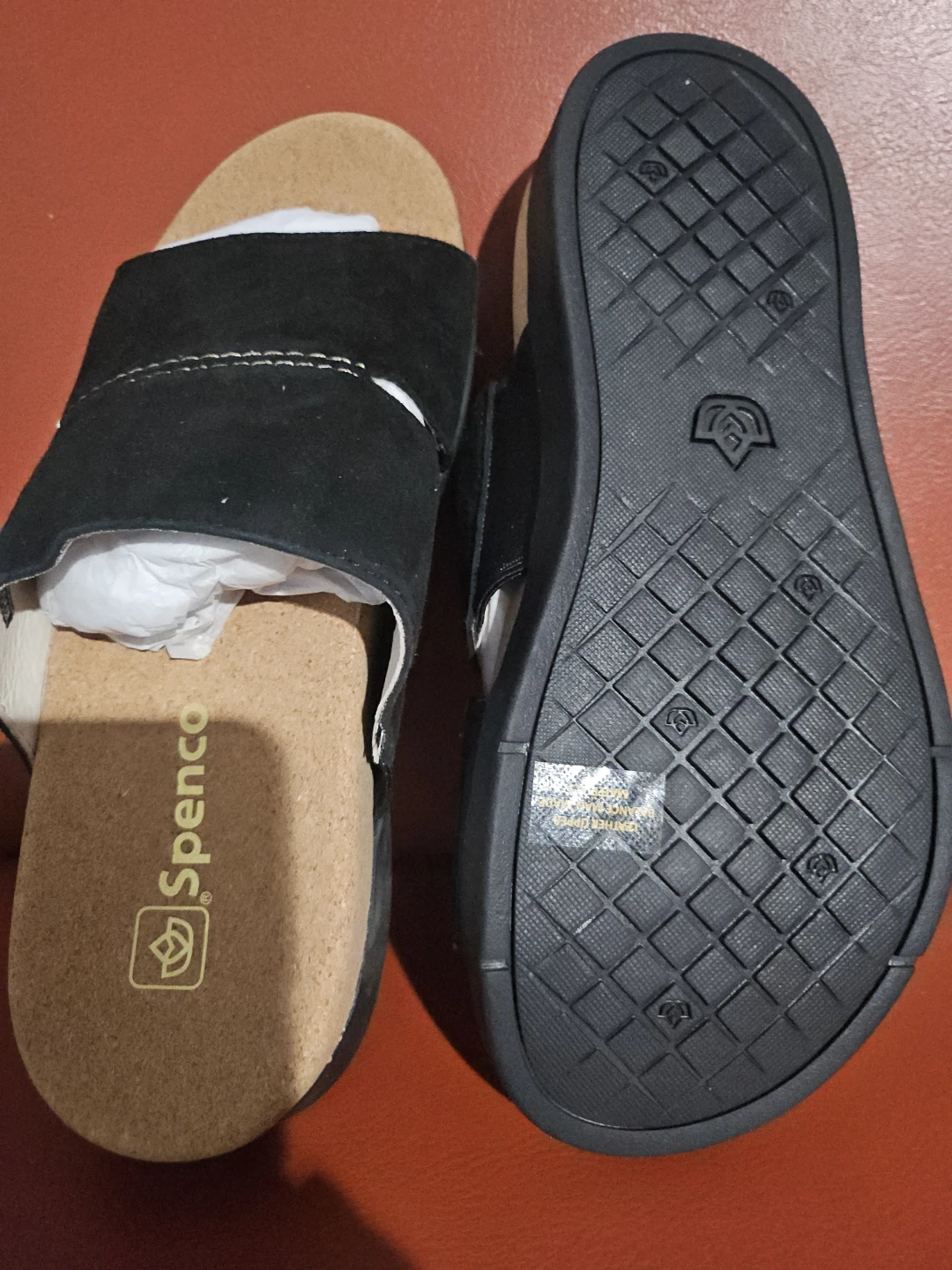 Spenco Women's Black Suede Slide Sandals - photo 5