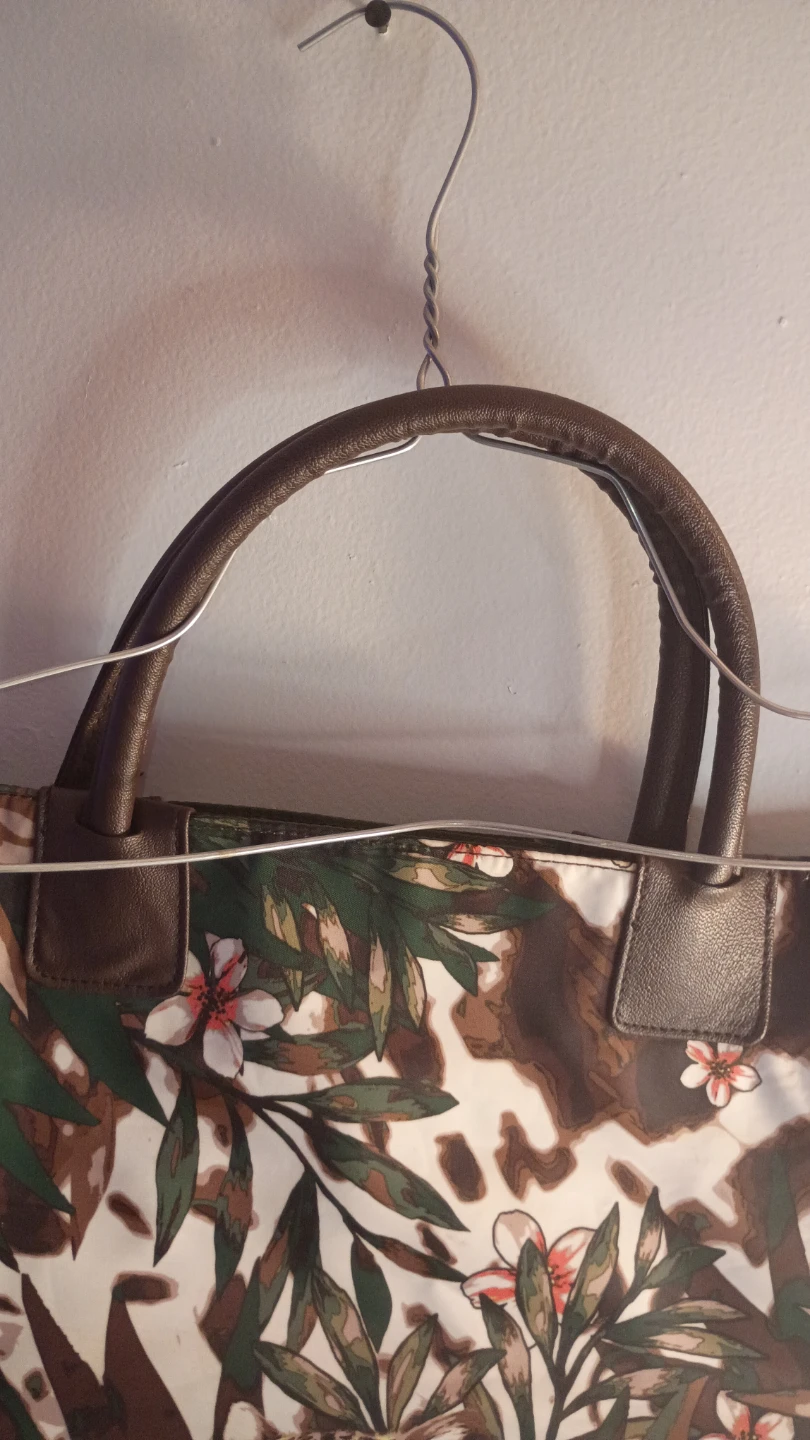 Tote Bag with Leopard and Floral Print - photo 3