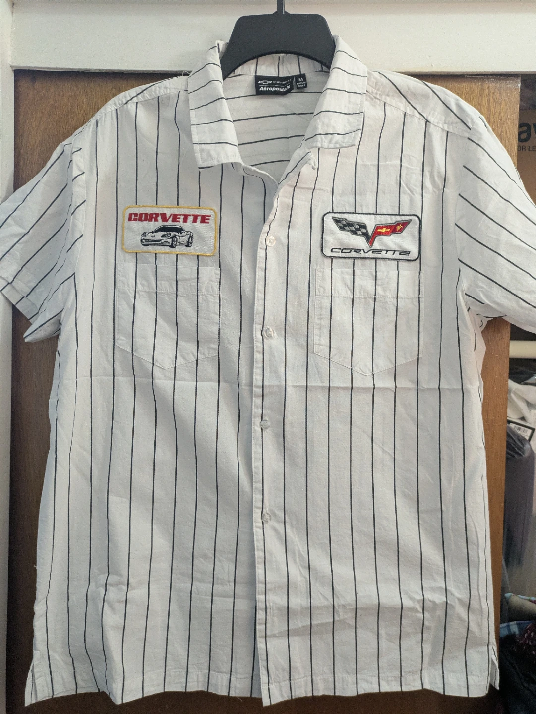 Aeropostale Men's Corvette Short Sleeve Button Up Shirt - Medium - photo 2