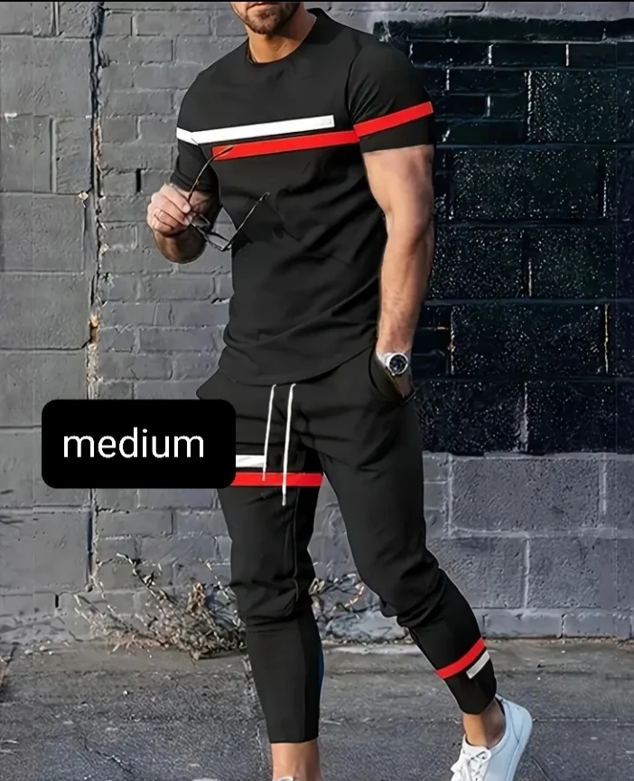 Brand New Men's 2 piece Tracksuit Set - Size Medium - photo 3