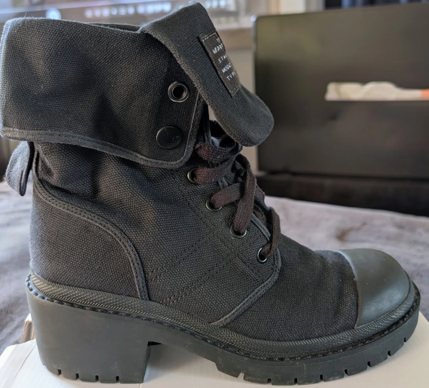 Marc Jacobs Canvas Boots