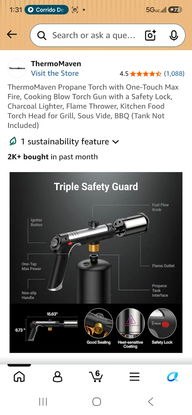 ThermoMaven Propane Torch MAX 3272°F - photo 2