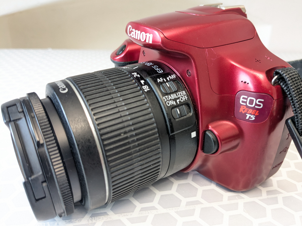 Canon EOS Rebel T5 - LIMITED EDITION Red Digital Camera Kit