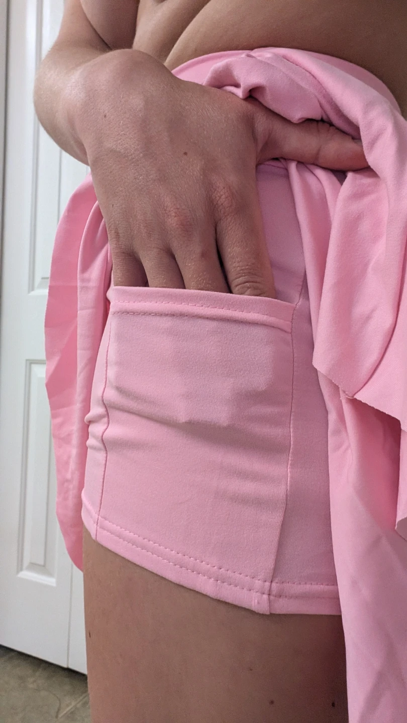 Pink Skort - Shorts with Skirt Overlay - photo 5