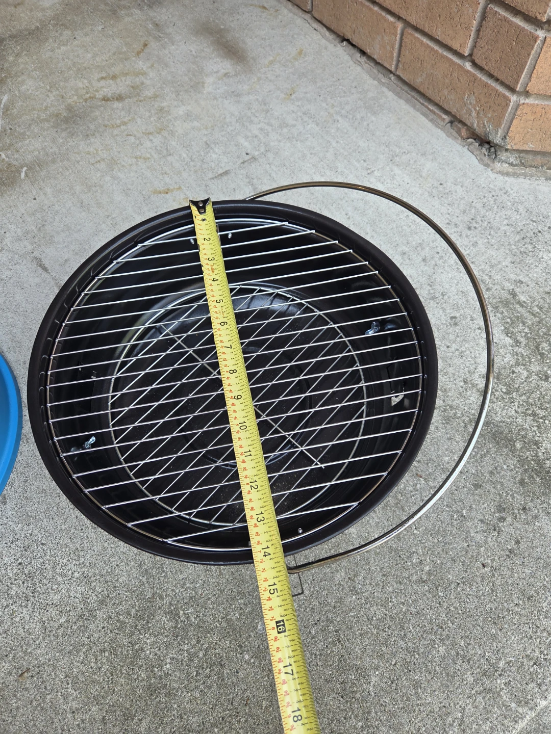 Portable Kettle BBQ Grill - Blue - photo 2