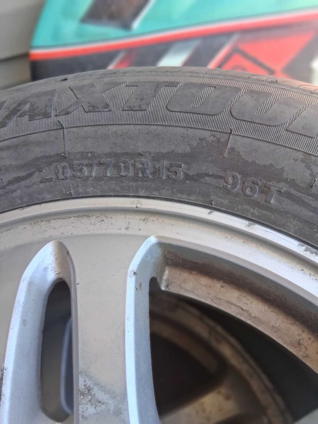 Set of 4 All Season Tires with Rims 205/70R15