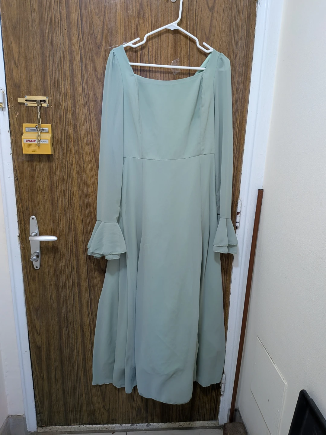 Mint Bell Sleeve Lace-Up Maxi Dress - photo 4