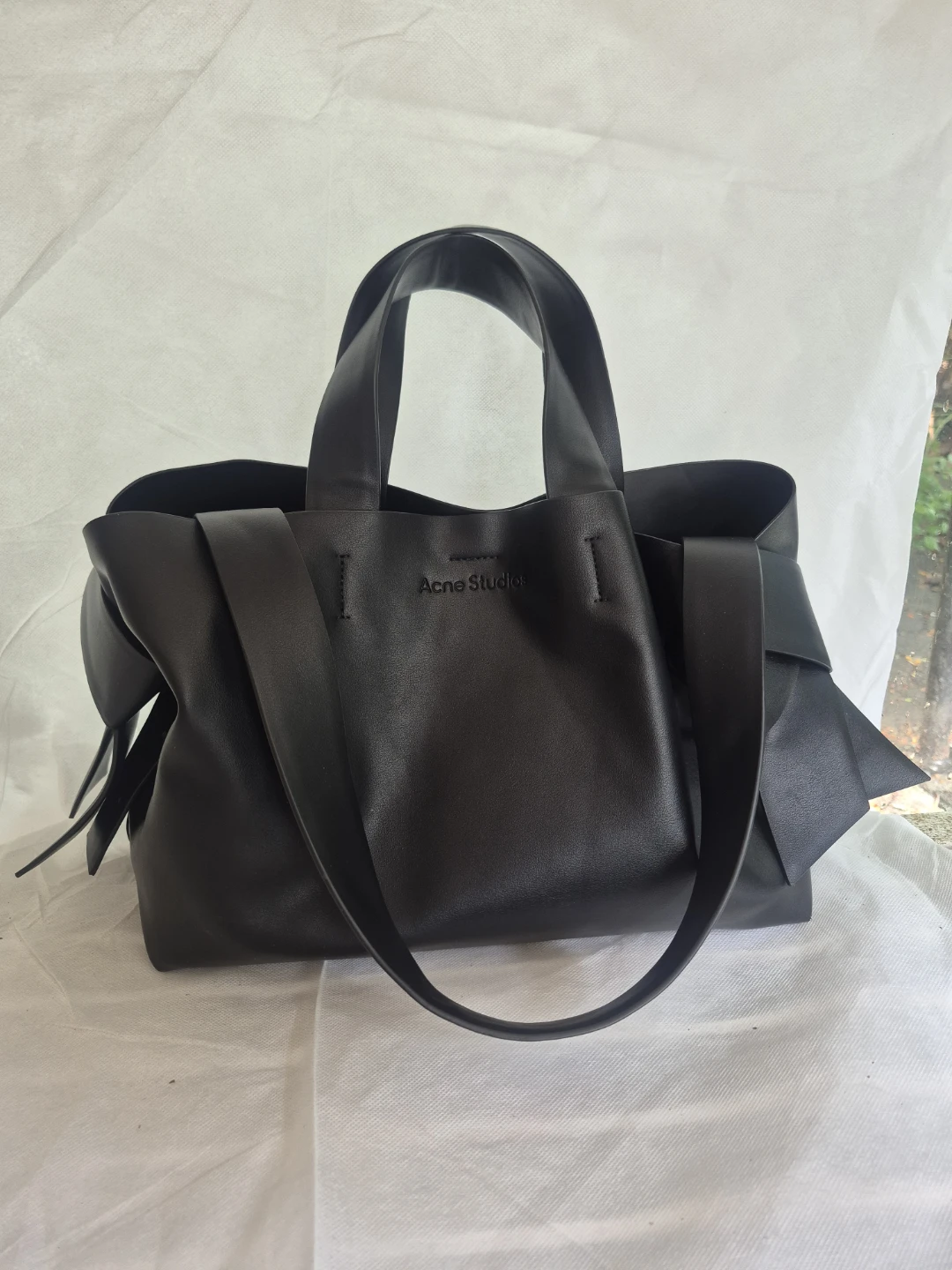 Acne Studios Black Leather Tote Bag - photo 2