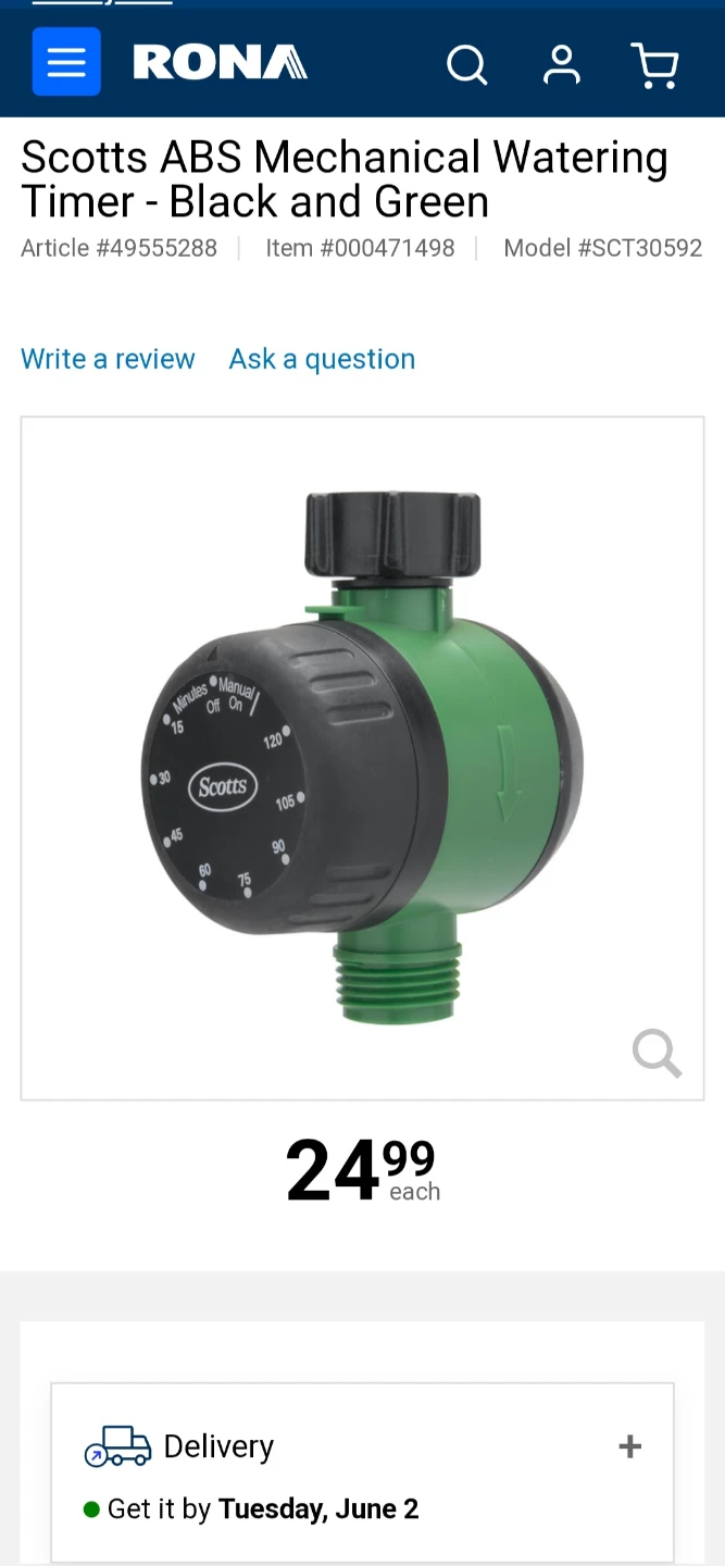 Scotts Mechanical Water Timer - photo 4